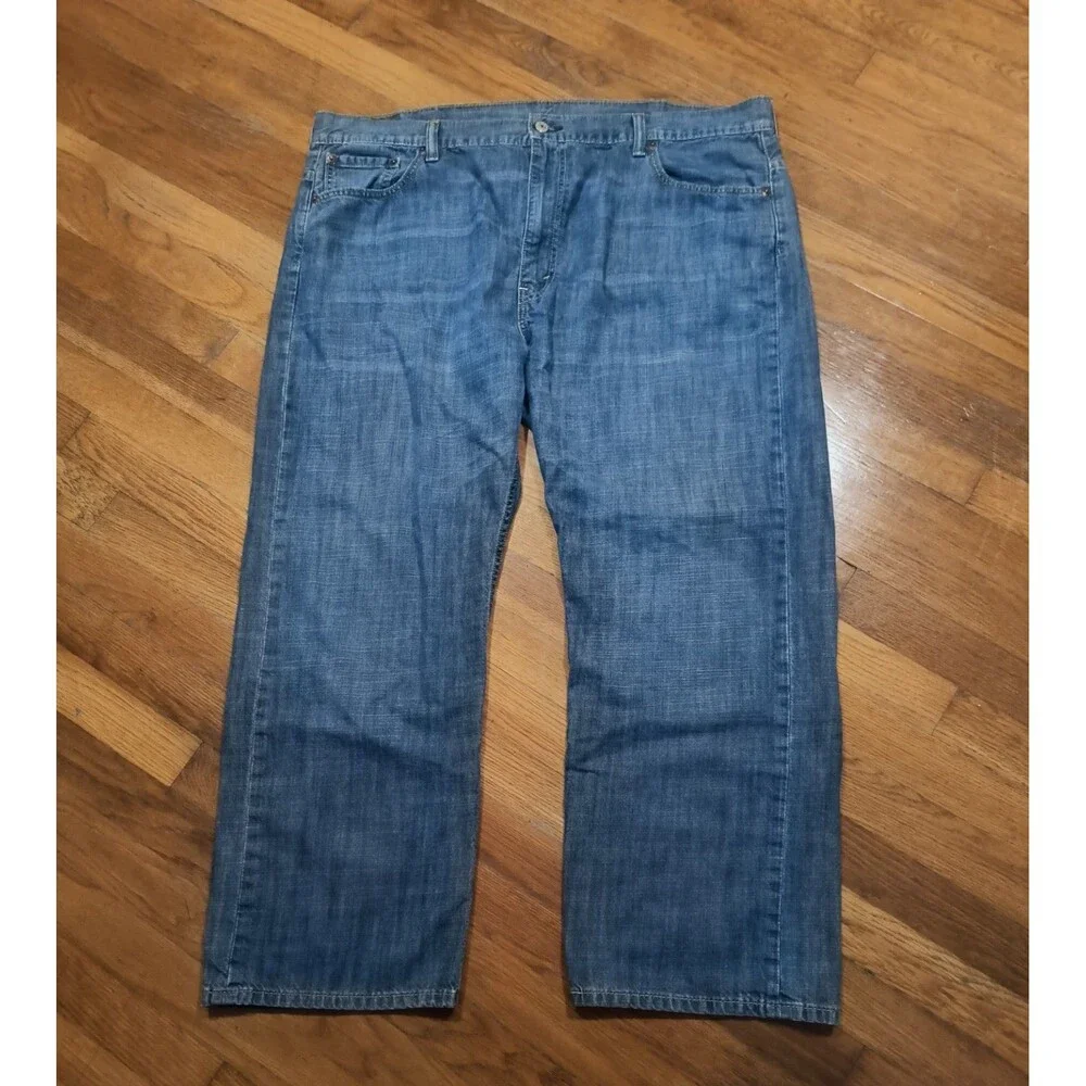 Levi's 569 Mens Loose Fit Jeans  100% Cotton Zipper 5 Pocket Great Condition